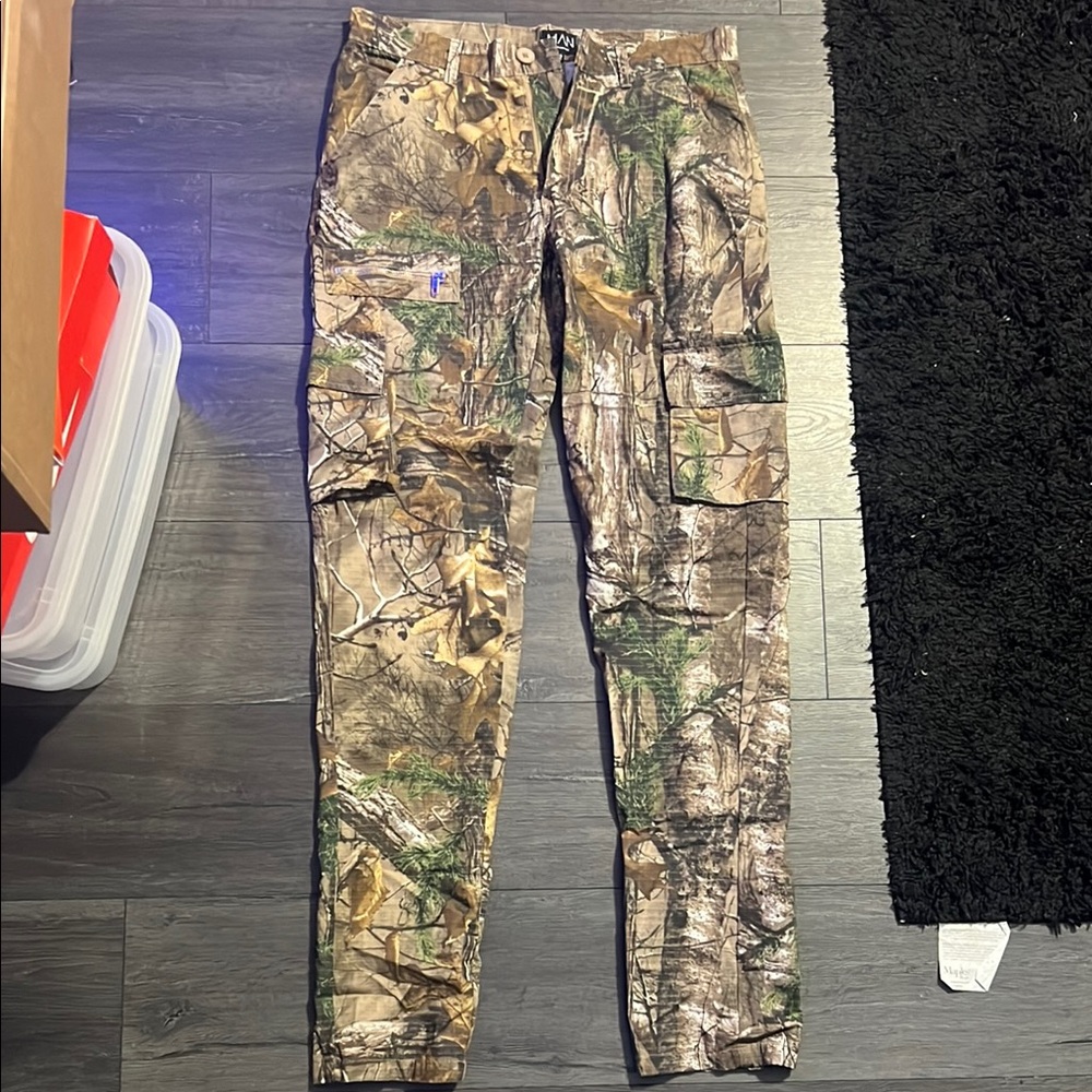 BoohooMAN Camouflage Cargo Pants